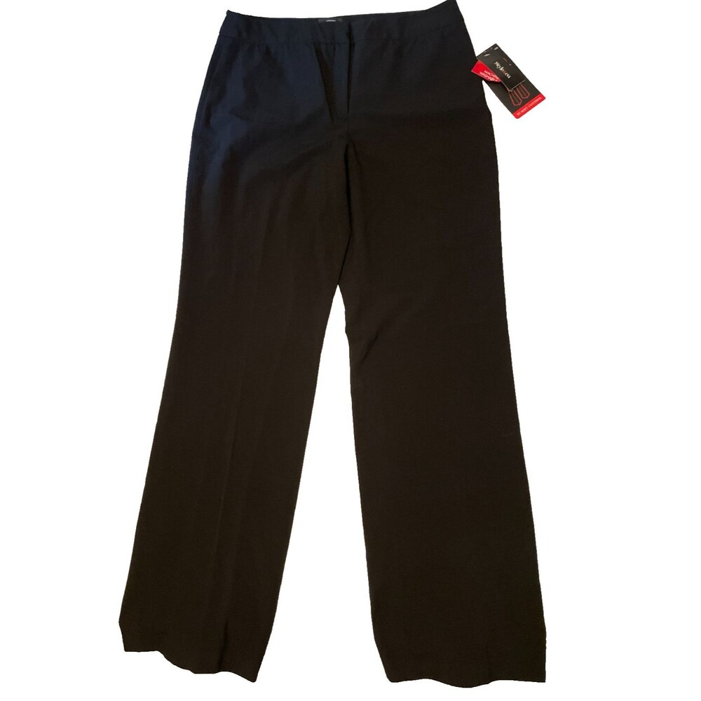 Style & Co Dress Pants Womens Size 12 Black Stretch Straight Leg Tummy Control